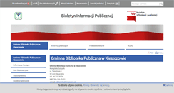Desktop Screenshot of biblioteka.bip.kleszczow.pl